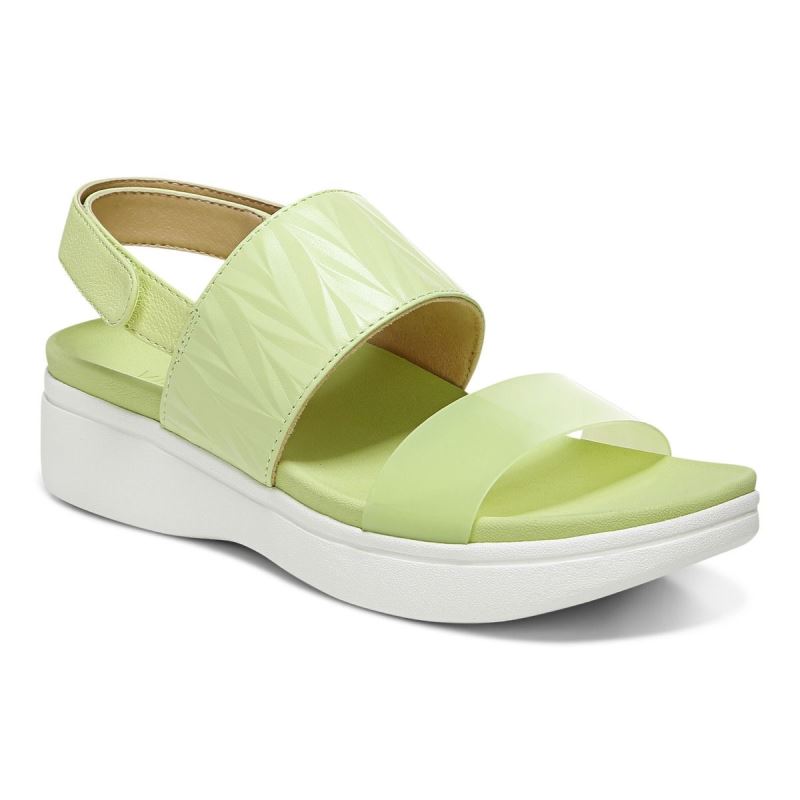 Vionic Women's Karleen Platform Sandal - Pale Lime