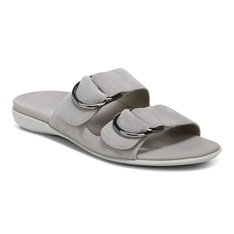 Vionic Women's Corlee Slide Sandal - Light Grey