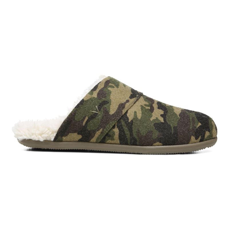 Vionic Men's Alfons Mule Slipper - Olive Camo