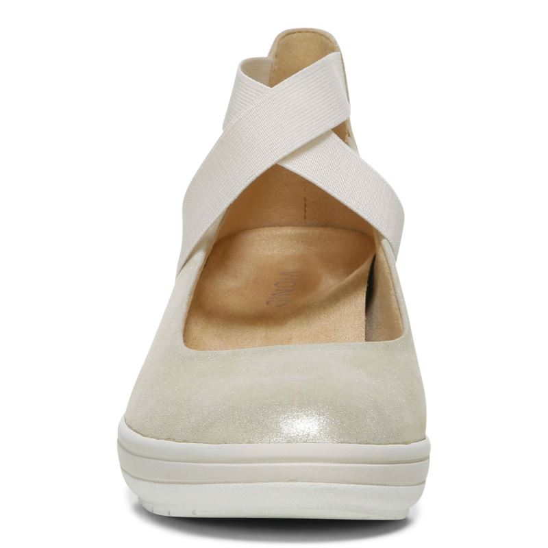 Vionic Women's Ellery Wedge - Cream Suede