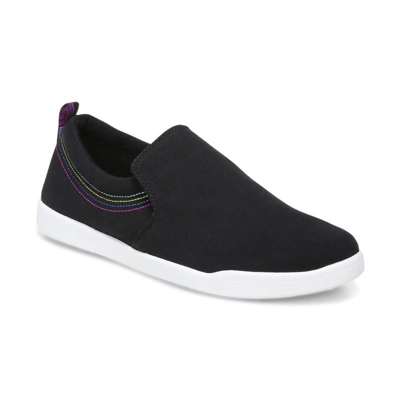 Vionic Women's Marshall Slip On - Black Canvas - Click Image to Close