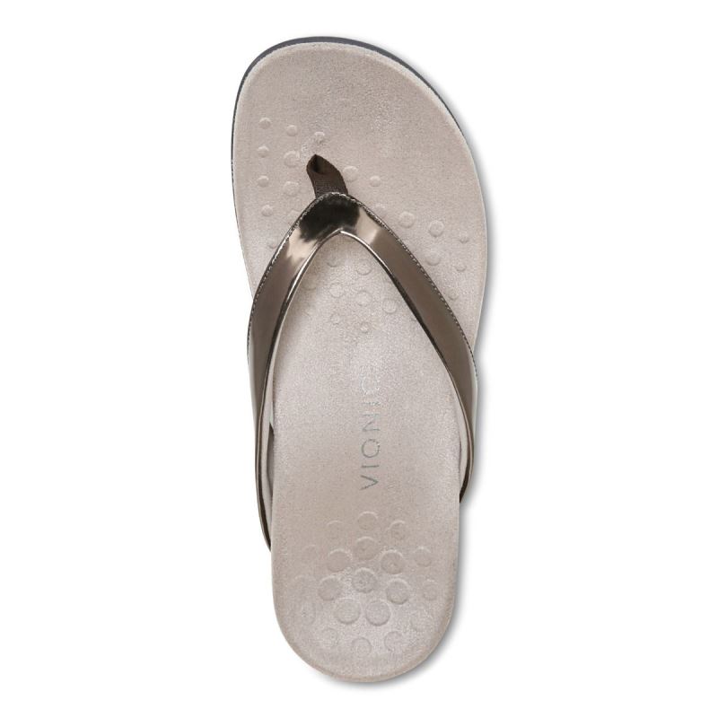 Vionic Women's Dillon Toe Post Sandal - Pewter