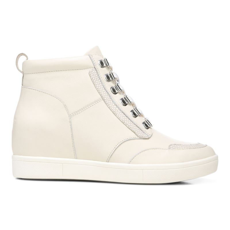 Vionic Women's Jordy High Top - Cream Leather