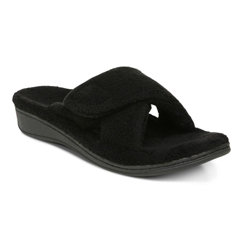 Vionic Women's Relax Slippers - Black - Click Image to Close