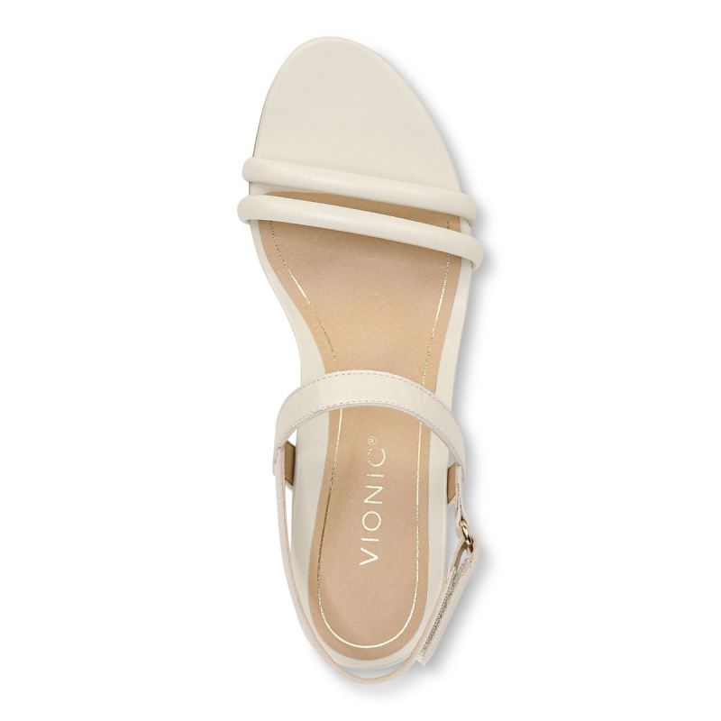 Vionic Women's Emmy Wedge Sandal - Cream