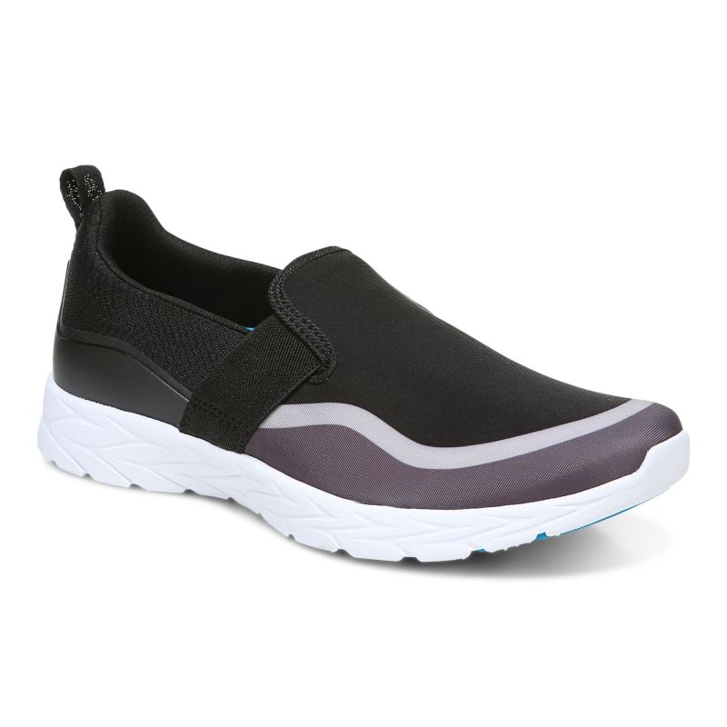 Vionic Women's Nalia Slip on Sneaker - Black Grey