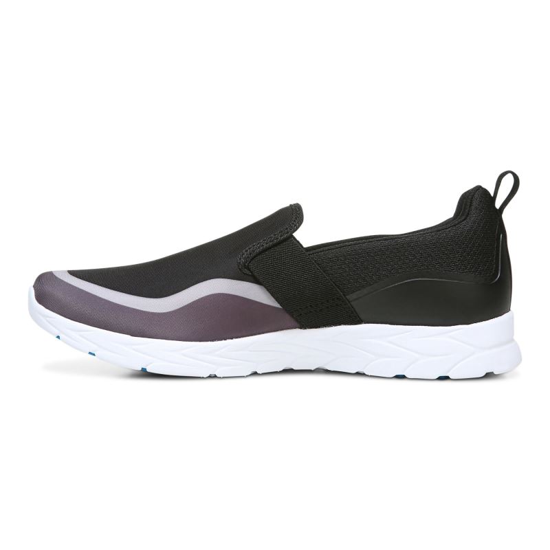 Vionic Women's Nalia Slip on Sneaker - Black Grey