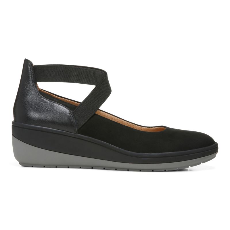 Vionic Women's Ellery Wedge - Black Nubuck