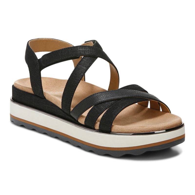 Vionic Women's Kellyn Flatform Sandal - Black