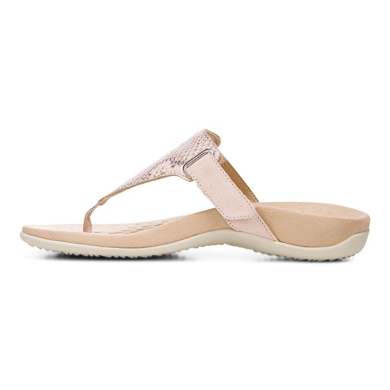 Vionic Women's Wanda T-Strap Sandal - Pale Blush