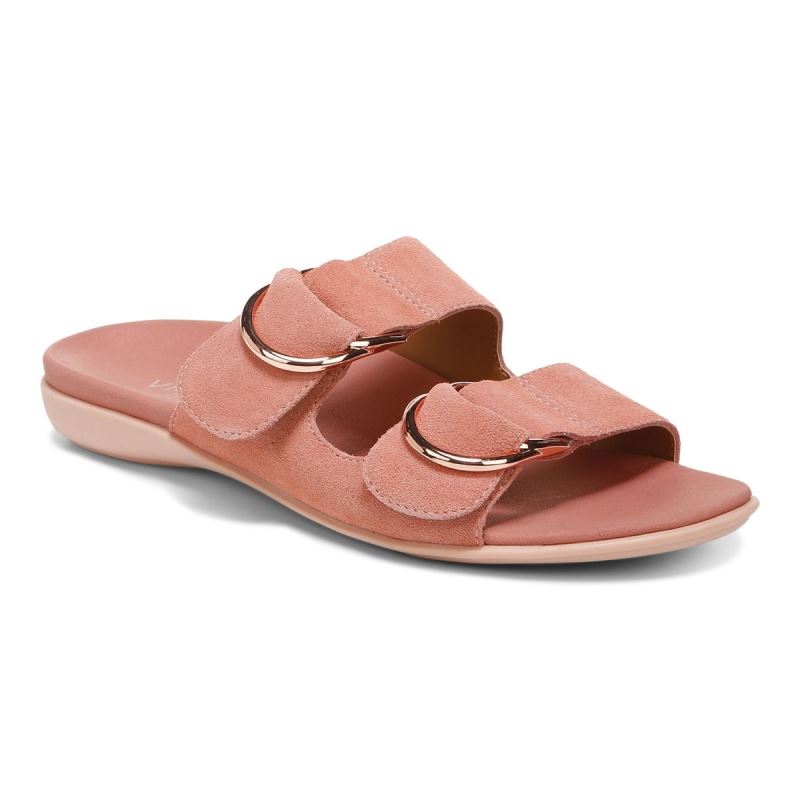 Vionic Women's Corlee Slide Sandal - Terra Cotta - Click Image to Close