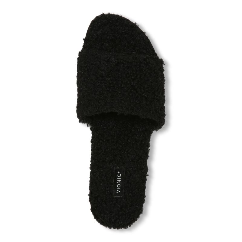 Vionic Women's Demi Shearling Slide - Black