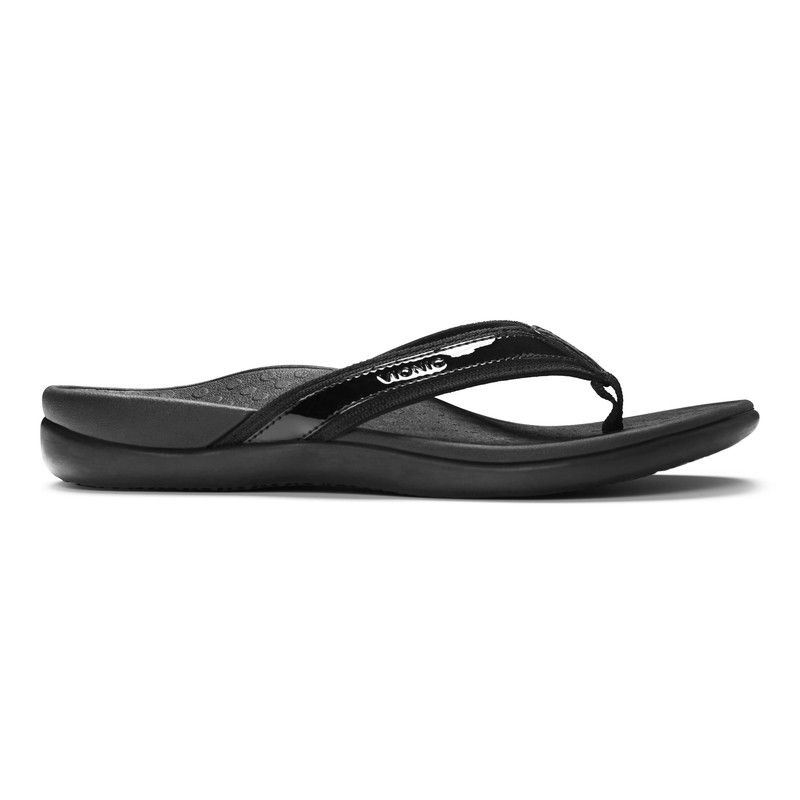 Vionic Women's Tide II Toe Post Sandal - Black