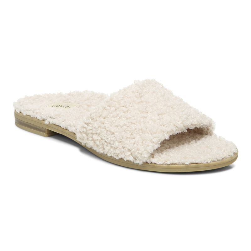 Vionic Women's Demi Shearling Slide - Natural