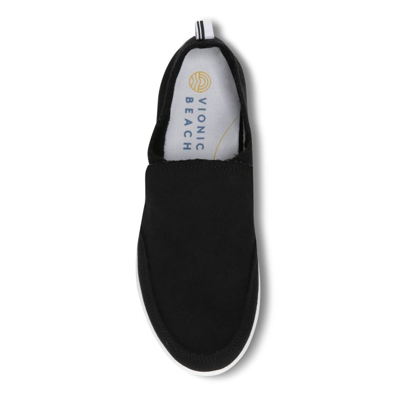 Vionic Women's Malibu Slip On - Black Canvas