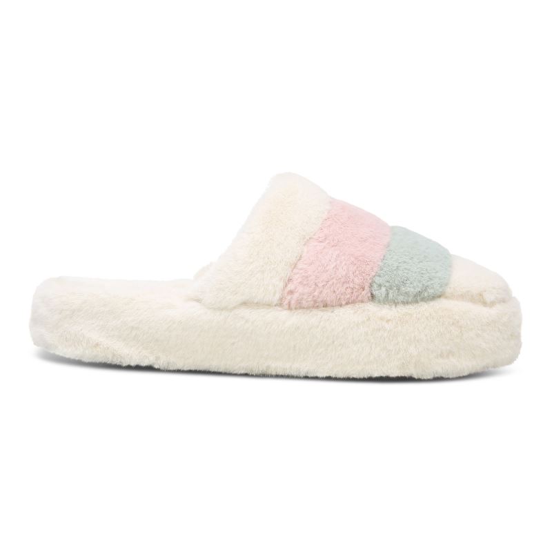 Vionic Women's Cosmina Slipper - Cream Multi