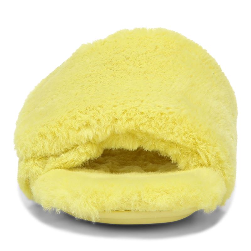 Vionic Women's Dream Plush Slipper - Canary Plush - Click Image to Close