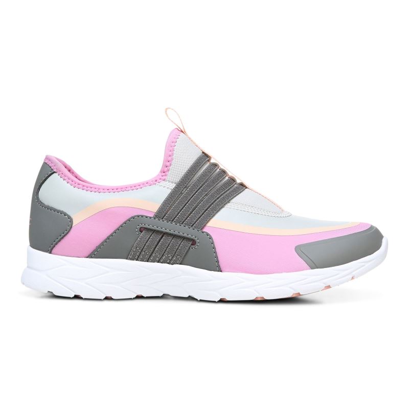 Vionic Women's Vayda Slip On Sneaker - Grey Pink