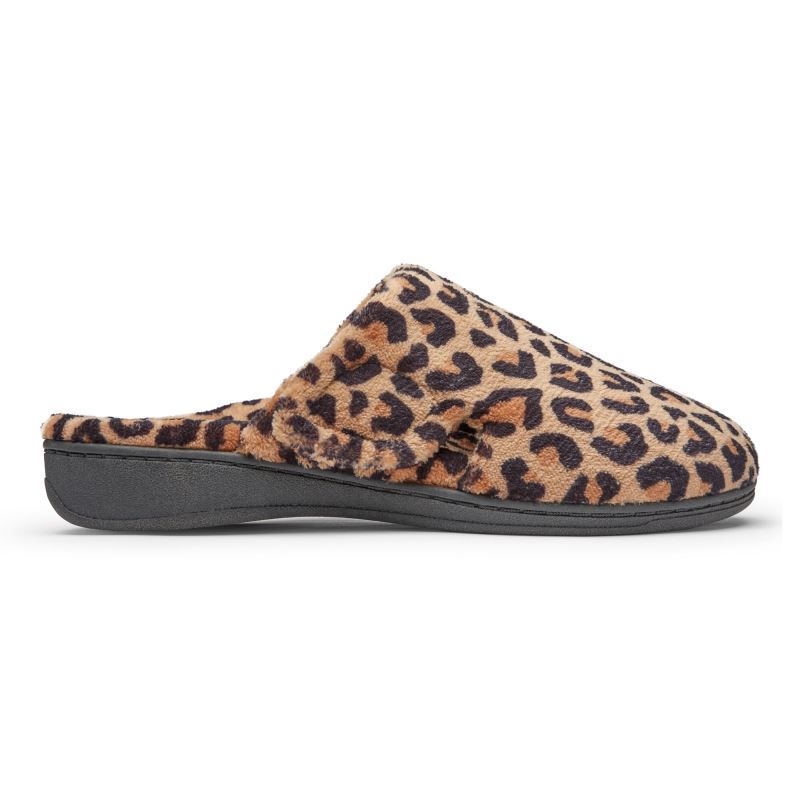 Vionic Women's Gemma Mule Slippers - Natural Leopard