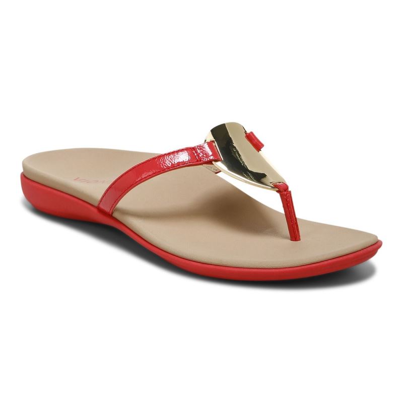 Vionic Women's Raysa Toe Post Sandal - Poppy