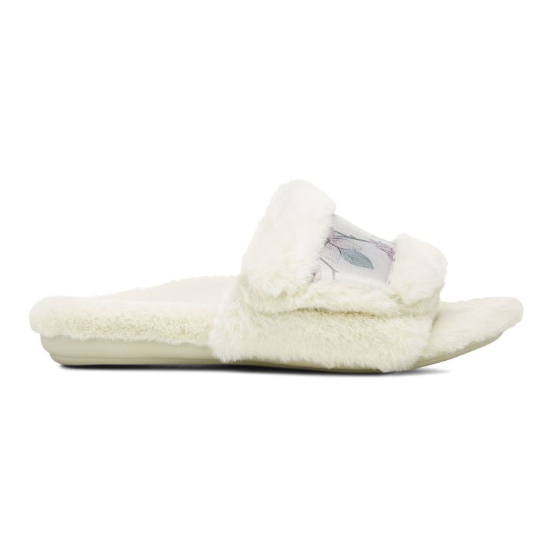 Vionic Women's Erma Slipper - Cream Botanical