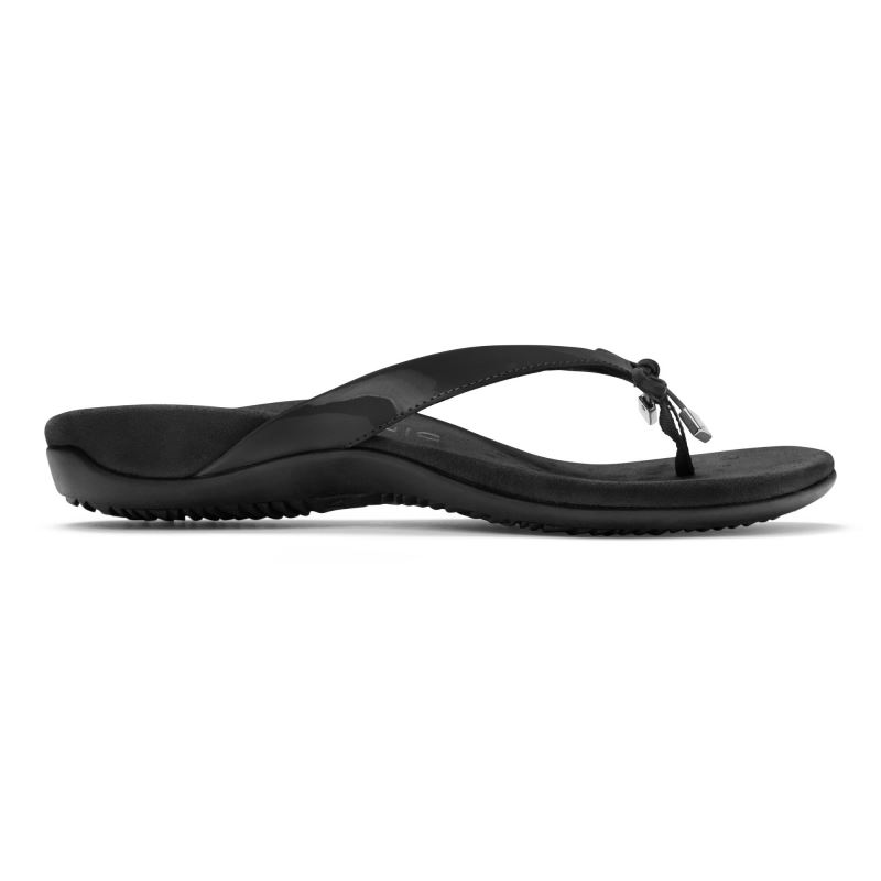 Vionic Women's Bella Toe Post Sandal - Black