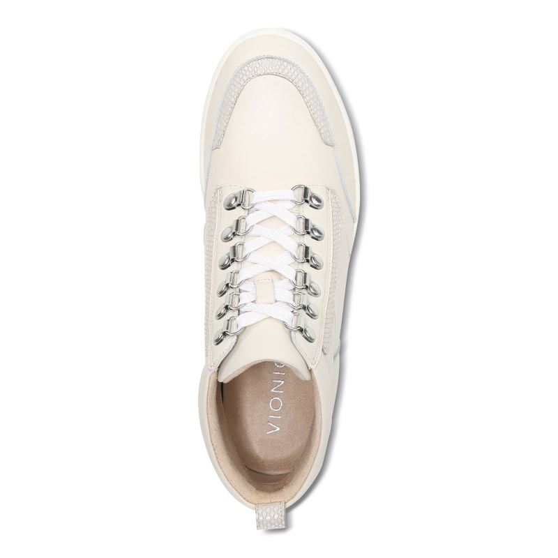 Vionic Women's Jordy High Top - Cream Leather