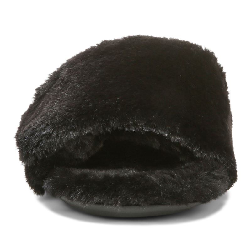 Vionic Women's Dream Plush Slipper - Black Plush