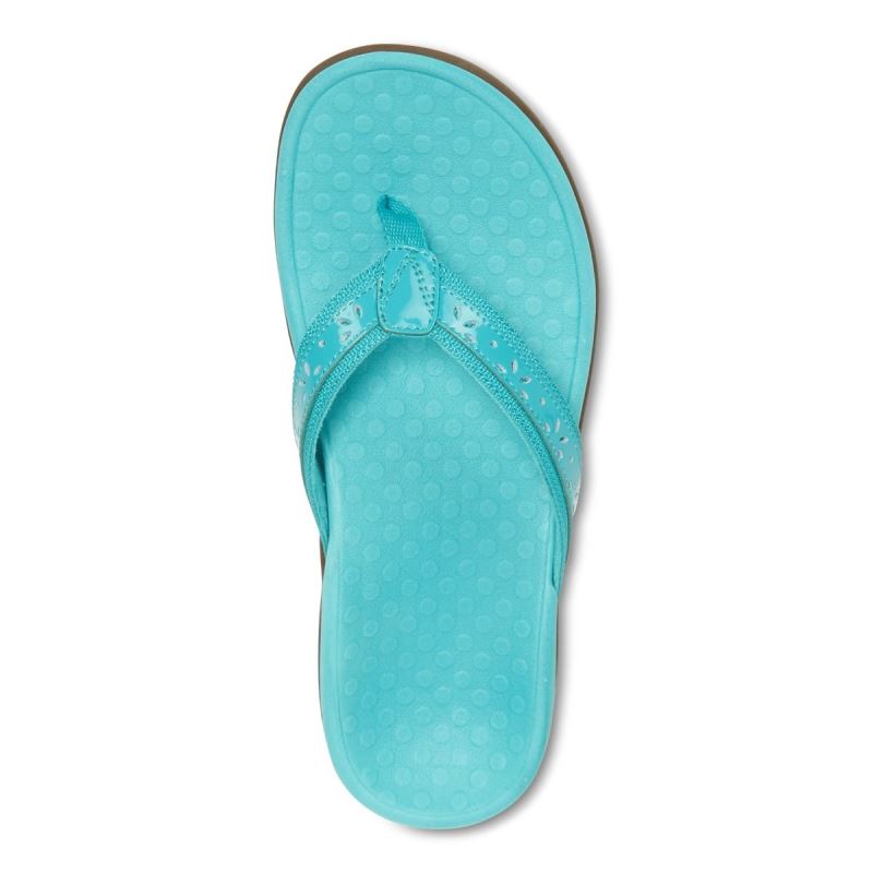 Vionic Women's Casandra Toe Post Sandal - Lake Blue