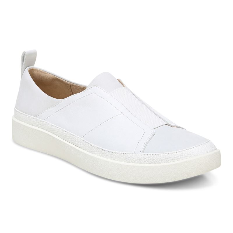 Vionic Women's Zinah Slip on Sneaker - White - Click Image to Close