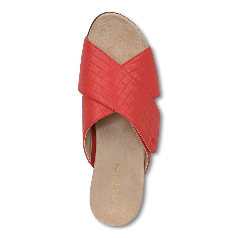 Vionic Women's Leticia Wedge Sandal - Poppy