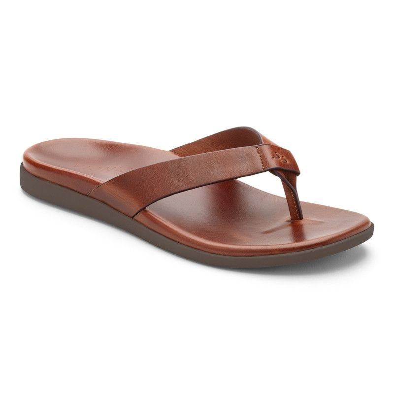 Vionic Men's Elijah Toe Post Sandal - Brown