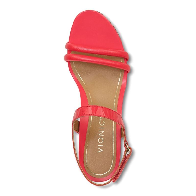 Vionic Women's Emmy Wedge Sandal - Poppy