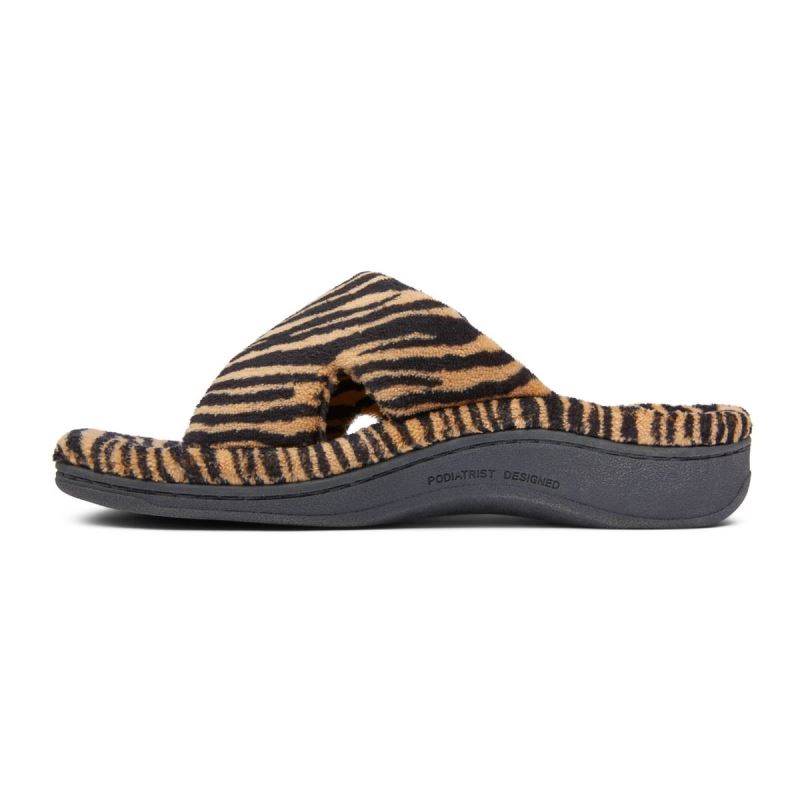 Vionic Women's Relax Slippers - Natural Tiger