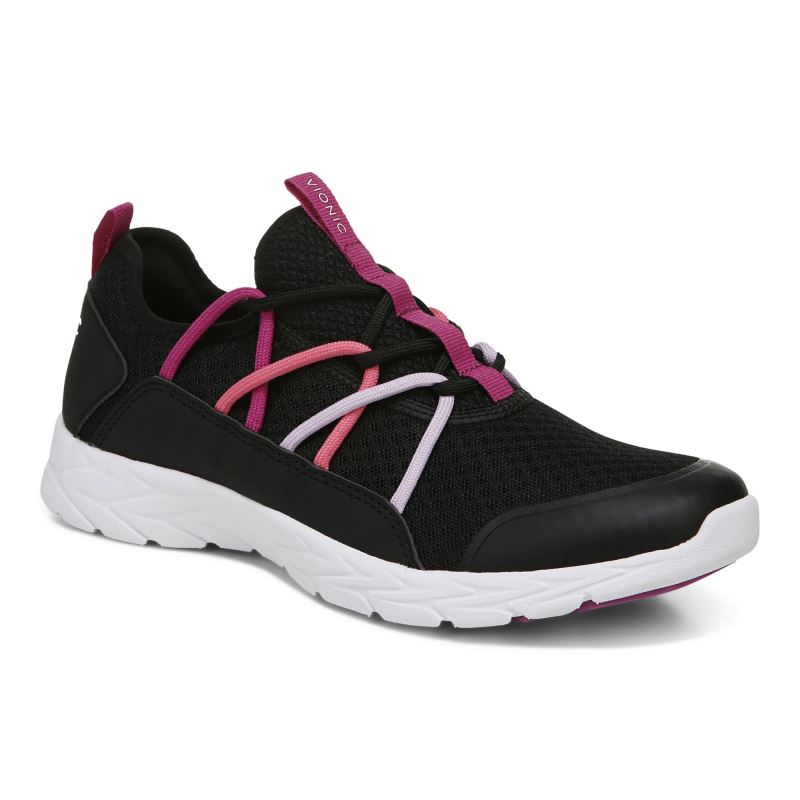 Vionic Women's Zeliya Lace Up Sneaker - Black