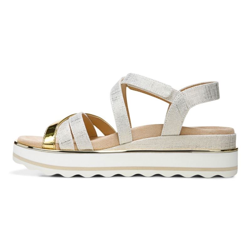 Vionic Women's Kellyn Flatform Sandal - Marshmallow