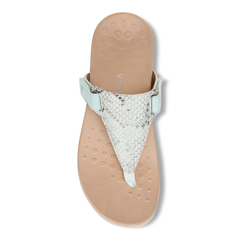 Vionic Women's Wanda T-Strap Sandal - Seafoam