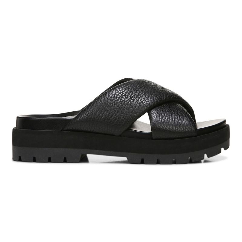 Vionic Women's Vesta Flatform Lug Sandal - Black