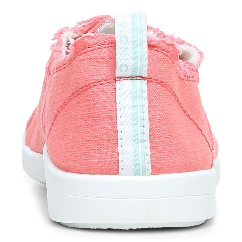 Vionic Women's Pismo Casual Sneaker - Sea Coral Canvas